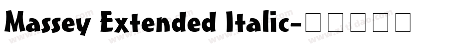 Massey Extended Italic字体转换